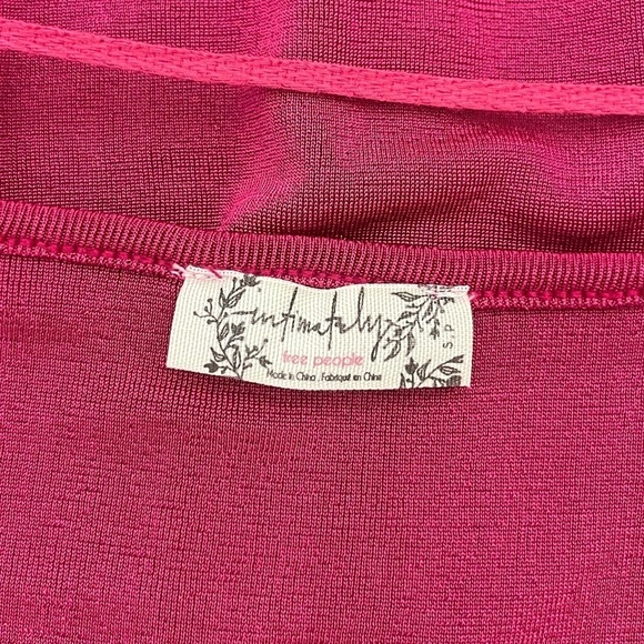 Free People Kaya Bodysuit Pink Size S New with Tags - Picture 6 of 9